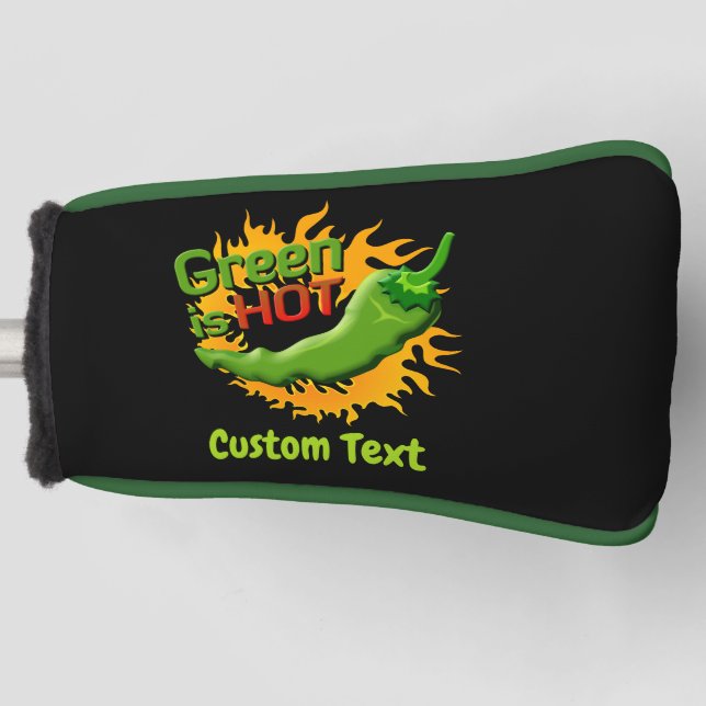 Green is HOT Golf Head Cover (Front)