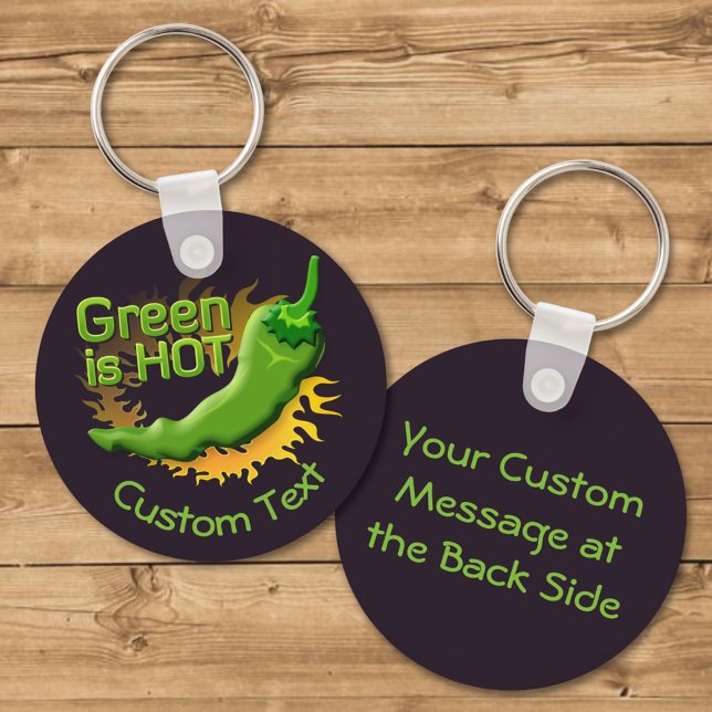Green is HOT Keychain (Creator Uploaded)