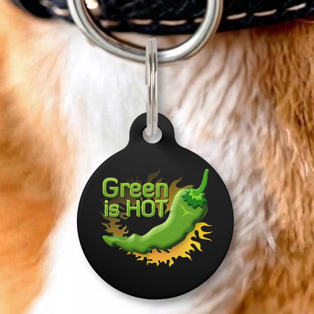Green is HOT Pet ID Tag (Creator Uploaded)