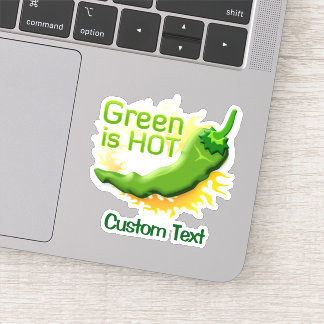 Green is HOT Sticker