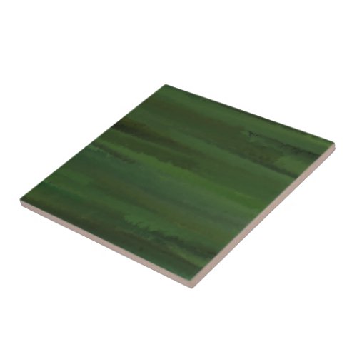 Green Is My Favorite Color Ceramic Tile