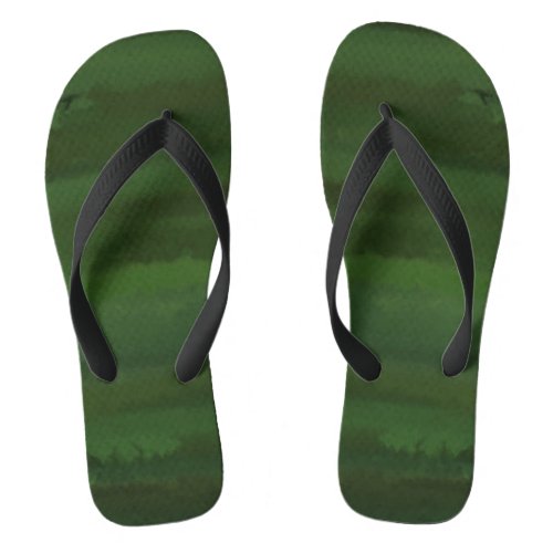 Green Is My Favorite Color Flip Flops