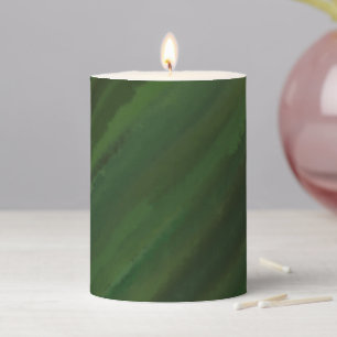 Green Is My Favorite Color Pillar Candle