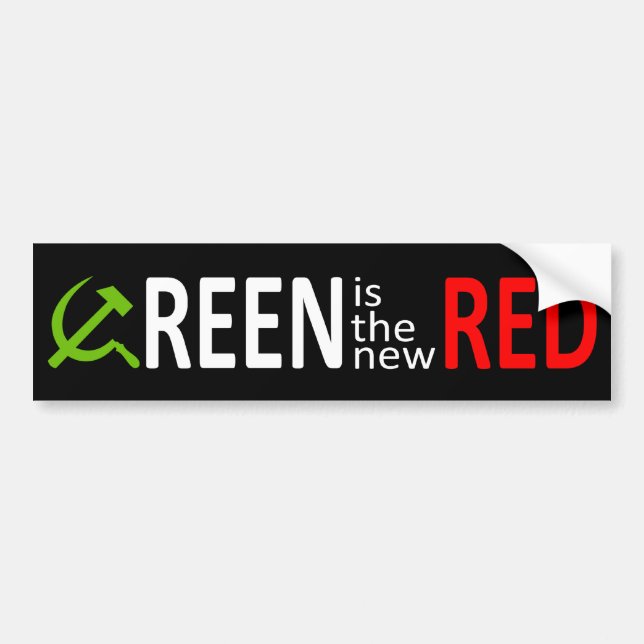 Green is the new Red Bumper Sticker (Front)