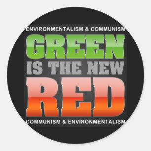 Green Is The New Red Classic Round Sticker