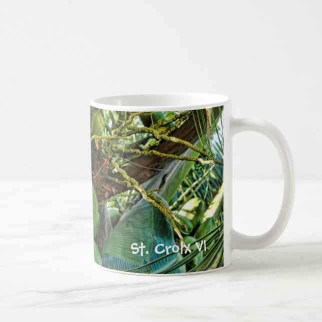 Green Island Coconuts Palm Tree Coffee Mug (Right)