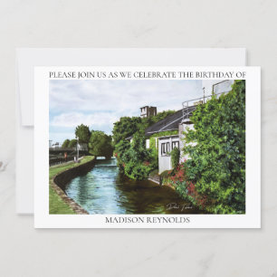 Green Island Painting Birthday Invitation