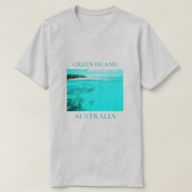 Green Island Queensland Australia travel T-Shirt (Design Front)