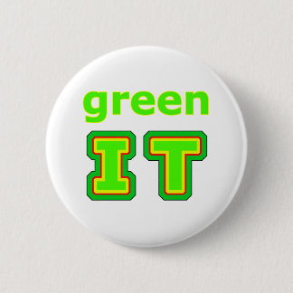 green IT The MUSEUM gibsphotoart Pinback Button