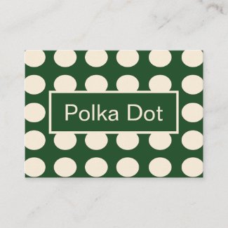 Green Ivory Color Polka Dot