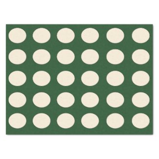 Green Ivory Color Polka Dot