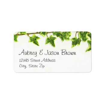Green Ivy - Address Labels by Midesigns55555 at Zazzle