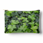 Green Ivy Botanical Print Accessory Pouch