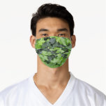 Green Ivy Botanical Print Adult Cloth Face Mask