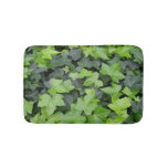 Green Ivy Botanical Print Bath Mat
