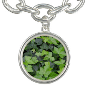 Green Ivy Botanical Print Bracelet