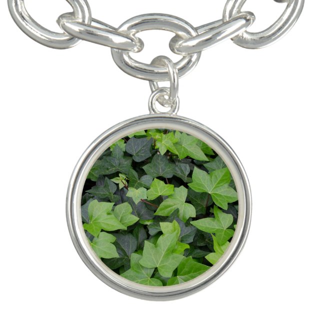 Green Ivy Botanical Print Bracelet (Design)