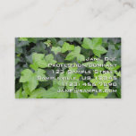 Green Ivy Botanical Print Business Card