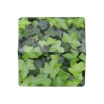 Green Ivy Botanical Print Checkbook Cover