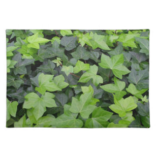 Green Ivy Botanical Print Cloth Placemat