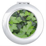 Green Ivy Botanical Print Compact Mirror