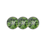 Green Ivy Botanical Print Golf Ball Marker