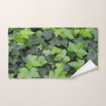 Green Ivy Botanical Print Hand Towel