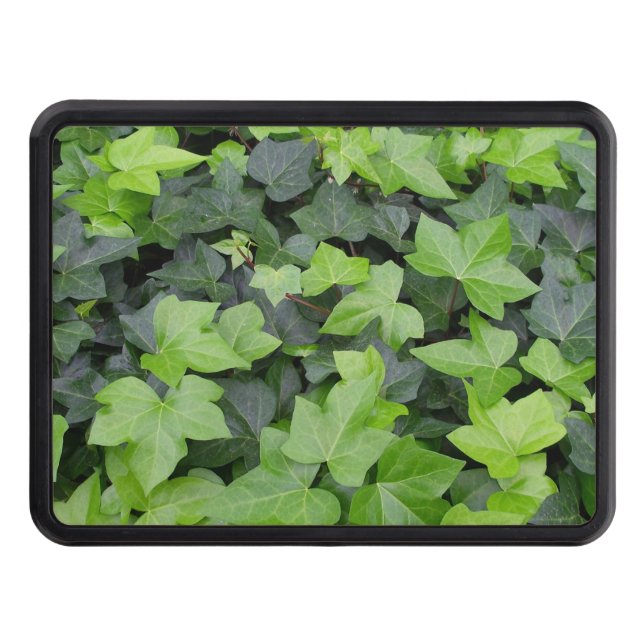 Green Ivy Botanical Print Hitch Cover (Front)