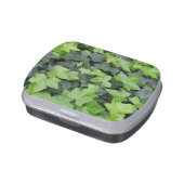 Green Ivy Botanical Print Jelly Belly Candy Tin (Side)
