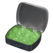 Green Ivy Botanical Print Jelly Belly Candy Tin (Opened)