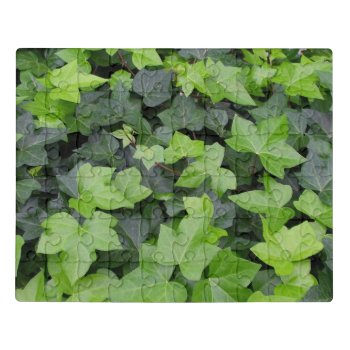 Green Ivy Botanical Print Jigsaw Puzzle by mlewallpapers at Zazzle