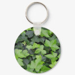 Green Ivy Botanical Print Keychain