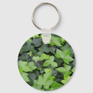 Green Ivy Botanical Print Keychain
