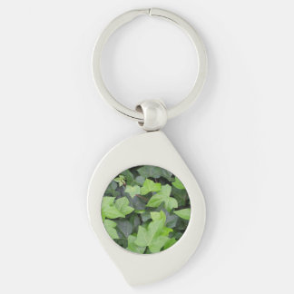 Green Ivy Botanical Print Keychain