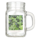 Green Ivy Botanical Print Mason Jar
