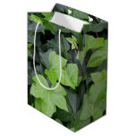 Green Ivy Botanical Print Medium Gift Bag