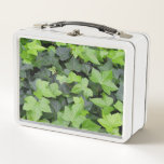 Green Ivy Botanical Print Metal Lunch Box