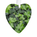 Green Ivy Botanical Print Ornament