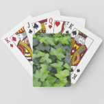 Green Ivy Botanical Print Poker Cards