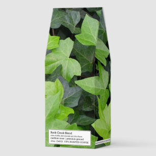 Green Ivy Botanical Print Roasted Coffee