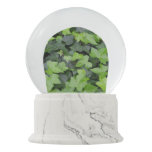 Green Ivy Botanical Print Snow Globe