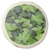 Green Ivy Botanical Print Sugar Cookie (Front)
