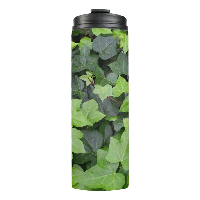 Green Ivy Botanical Print Thermal Tumbler (Front)