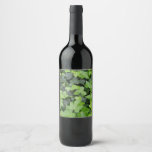Green Ivy Botanical Print Wine Label