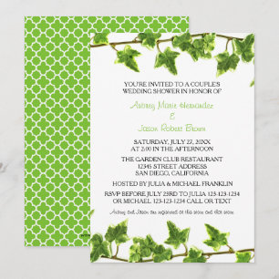 Green Ivy - Couple's Wedding Shower Invitation