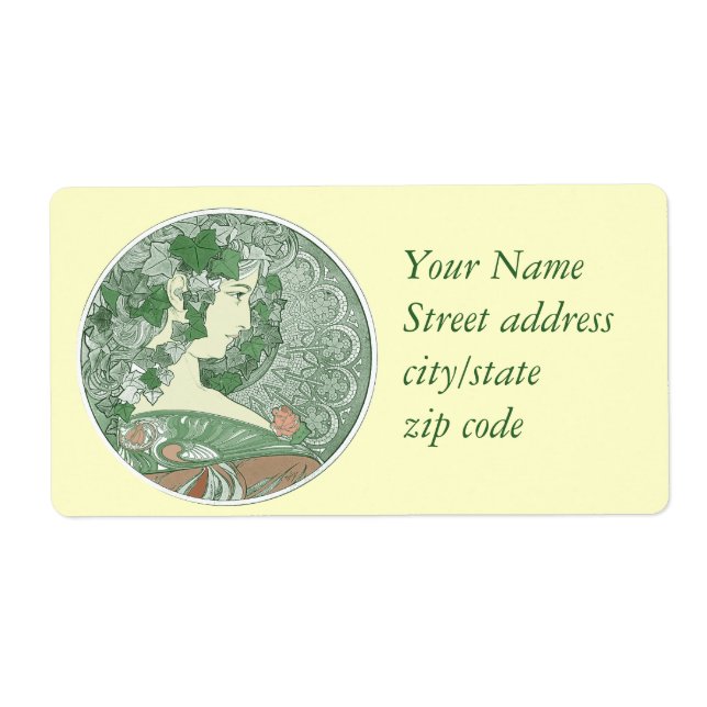 Green Ivy Goddess Label (Front)