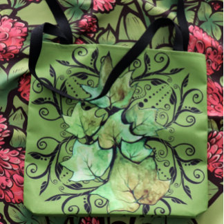 Green Ivy Nature Tote Bag