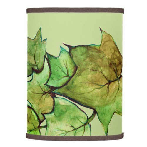 Green Ivy Nature Watercolor Lamp Shade