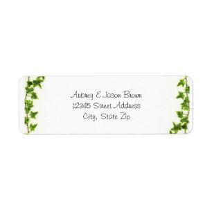 Green Ivy - Return Address Labels