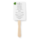 Green Ivy Wedding Hand Fan